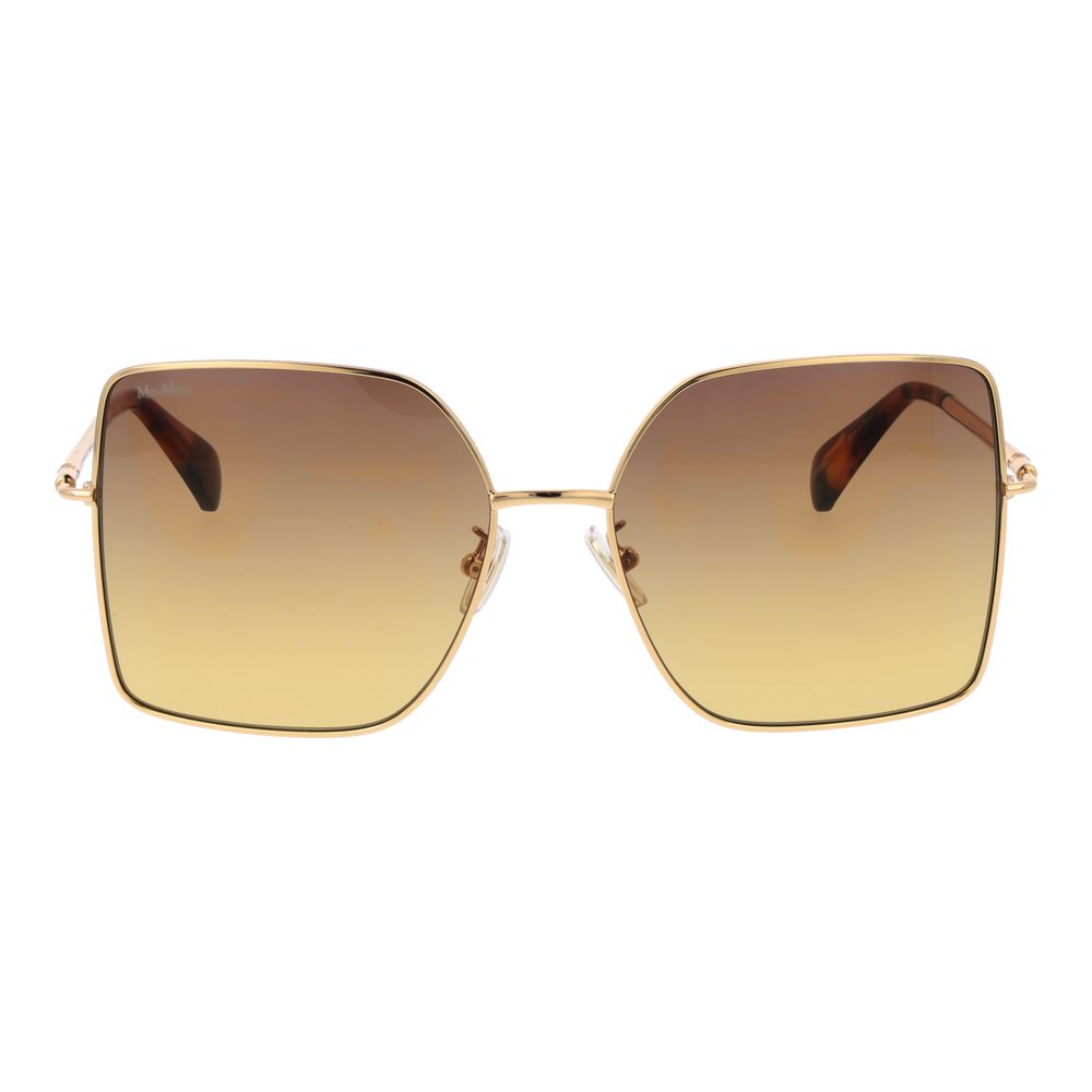 Max Mara Sonnenbrille aus Goldmetall