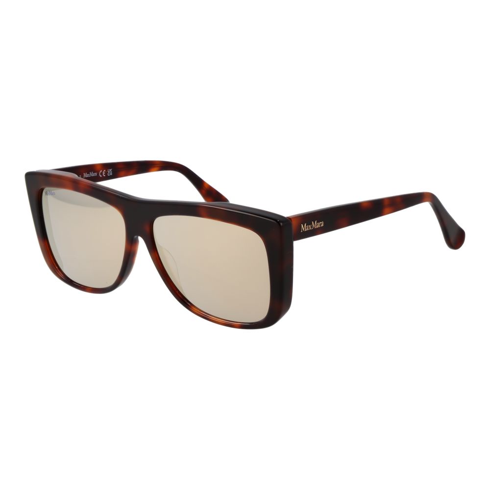 Max Mara Braune Sonnenbrille aus Acetat