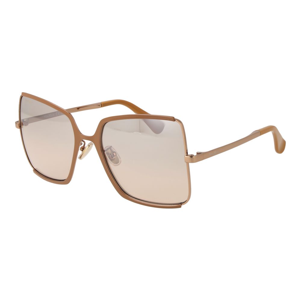 Max Mara Braune Sonnenbrille aus Metall