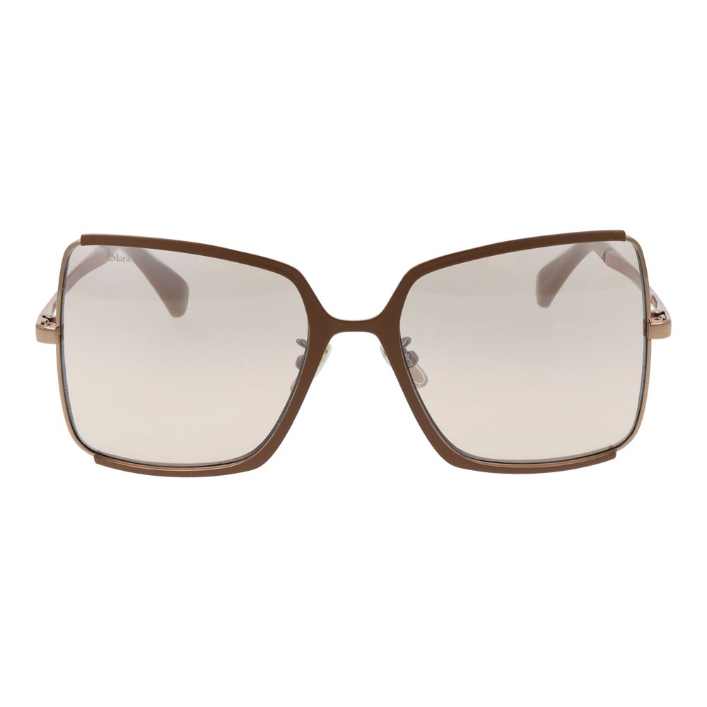 Max Mara Braune Sonnenbrille aus Metall