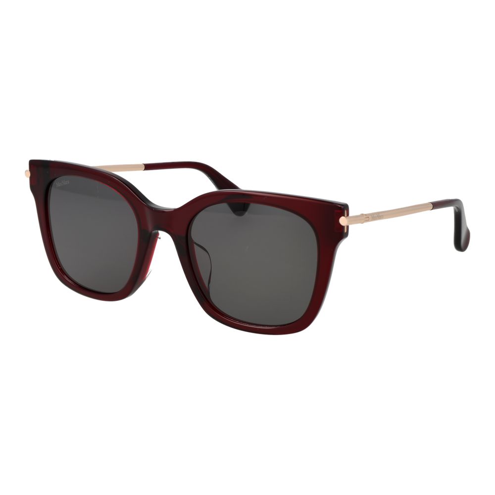 Max Mara Sonnenbrille aus Burgunderrotem Acetat