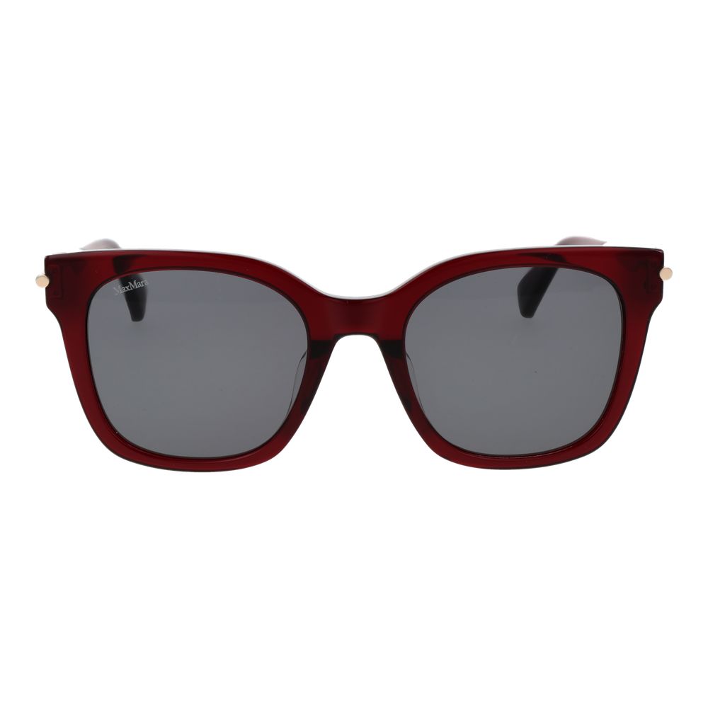 Max Mara Sonnenbrille aus Burgunderrotem Acetat