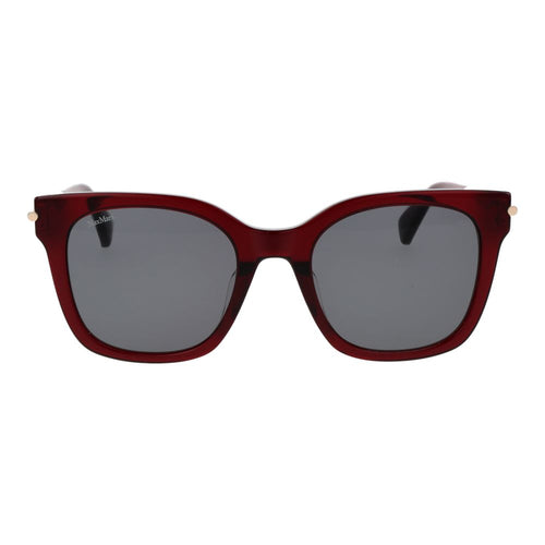 Max Mara Sonnenbrille aus Burgunderrotem Acetat