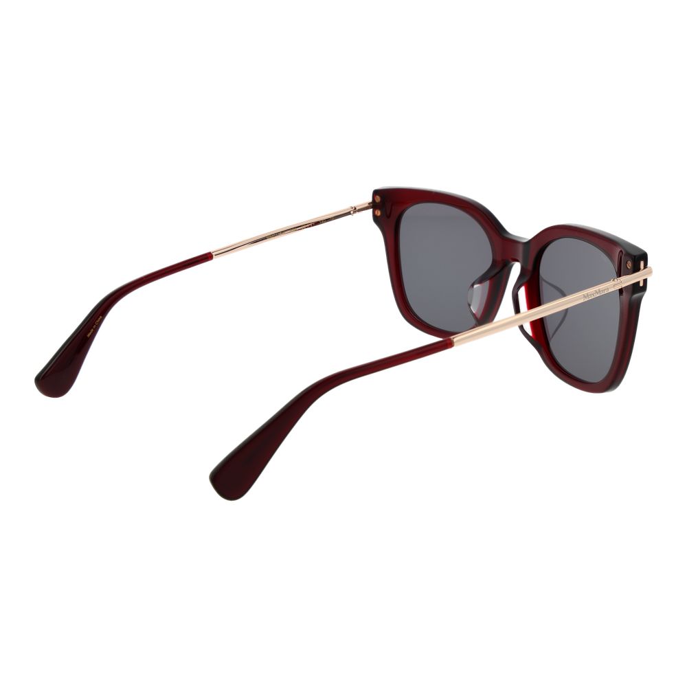 Max Mara Sonnenbrille aus Burgunderrotem Acetat