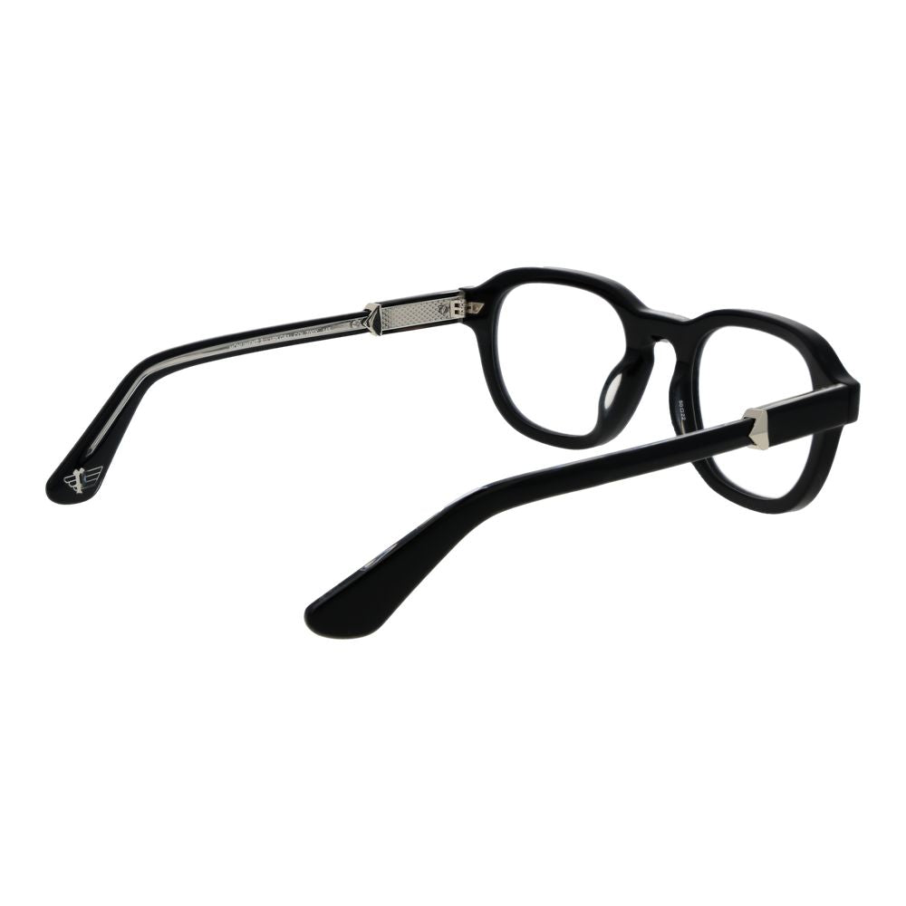Police Brille mit schwarzen Cellulose-Acetat-Gestellen