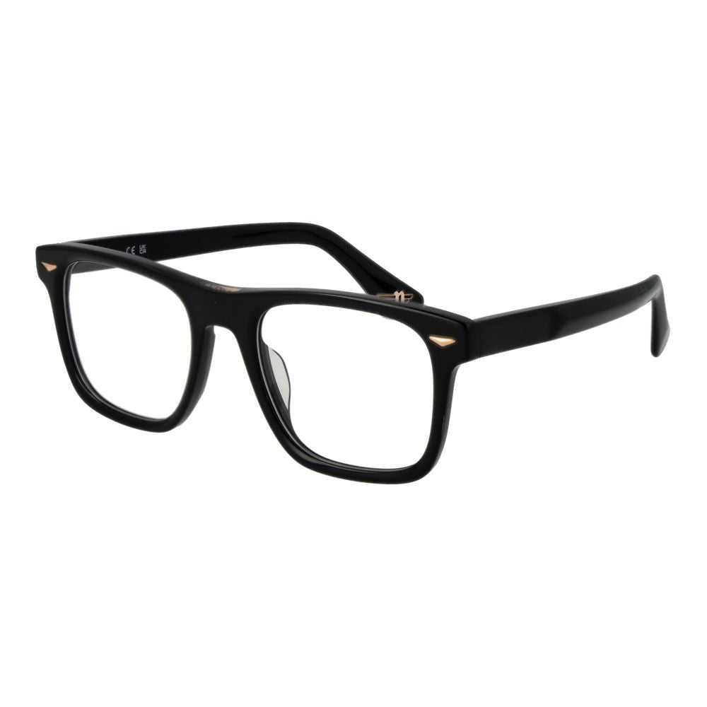 Police Brille mit schwarzen Cellulose-Acetat-Gestellen