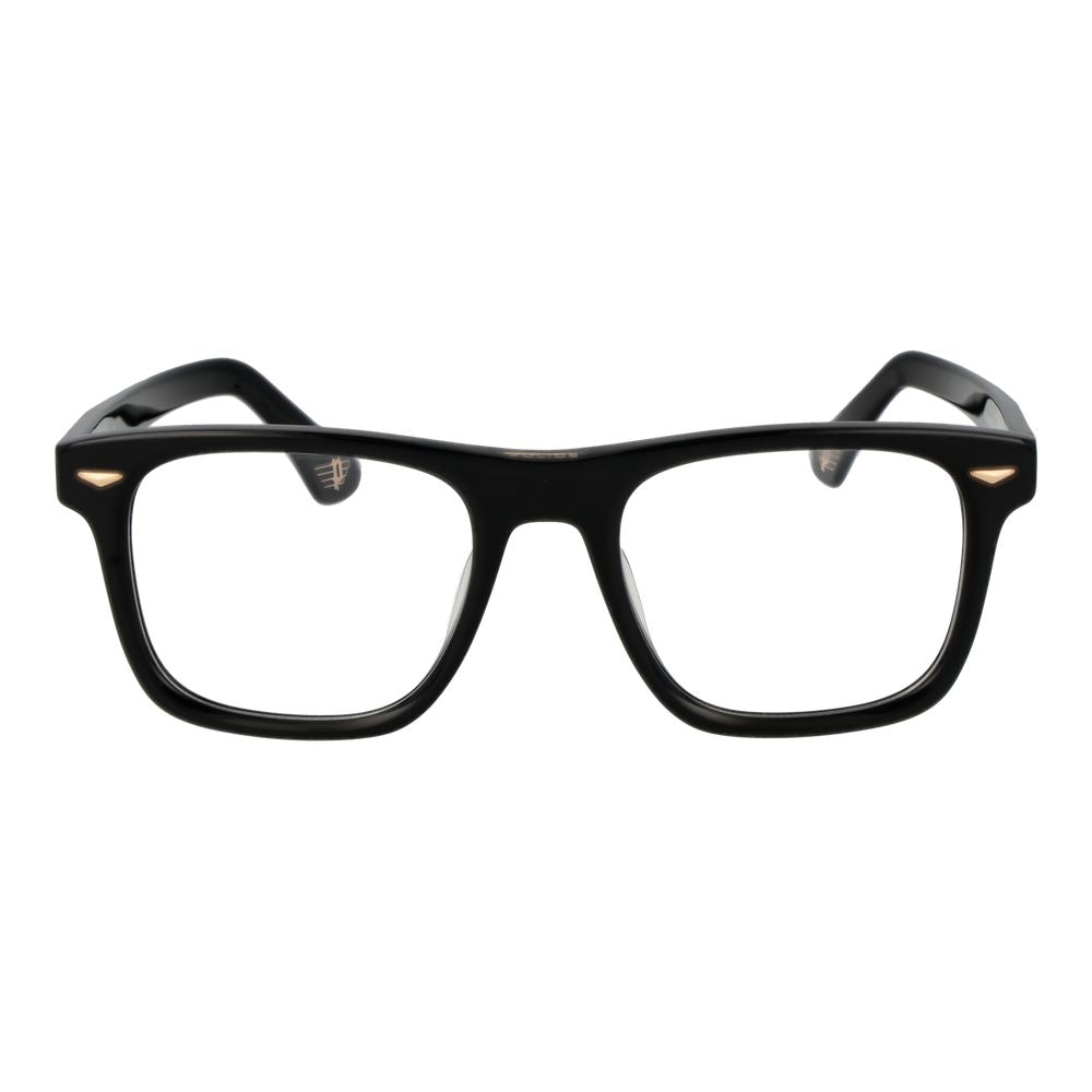 Police Brille mit schwarzen Cellulose-Acetat-Gestellen