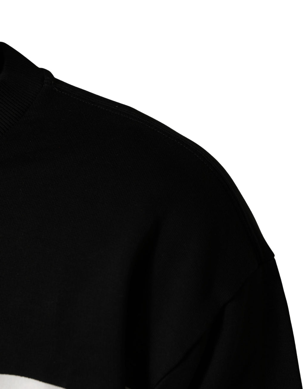 Dolce & Gabbana Schwarzer Milano Baumwoll-Sweatshirtpullover mit Logo