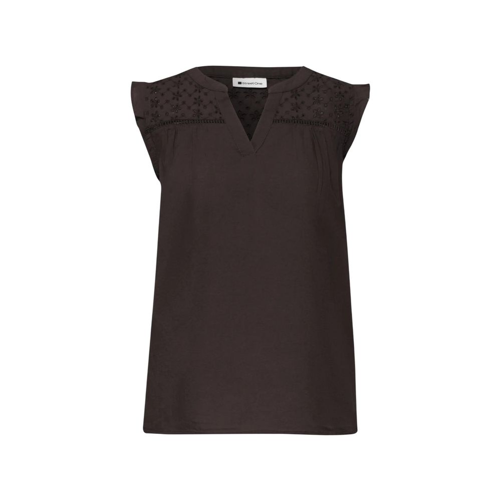 Street One Braune Baumwollbluse