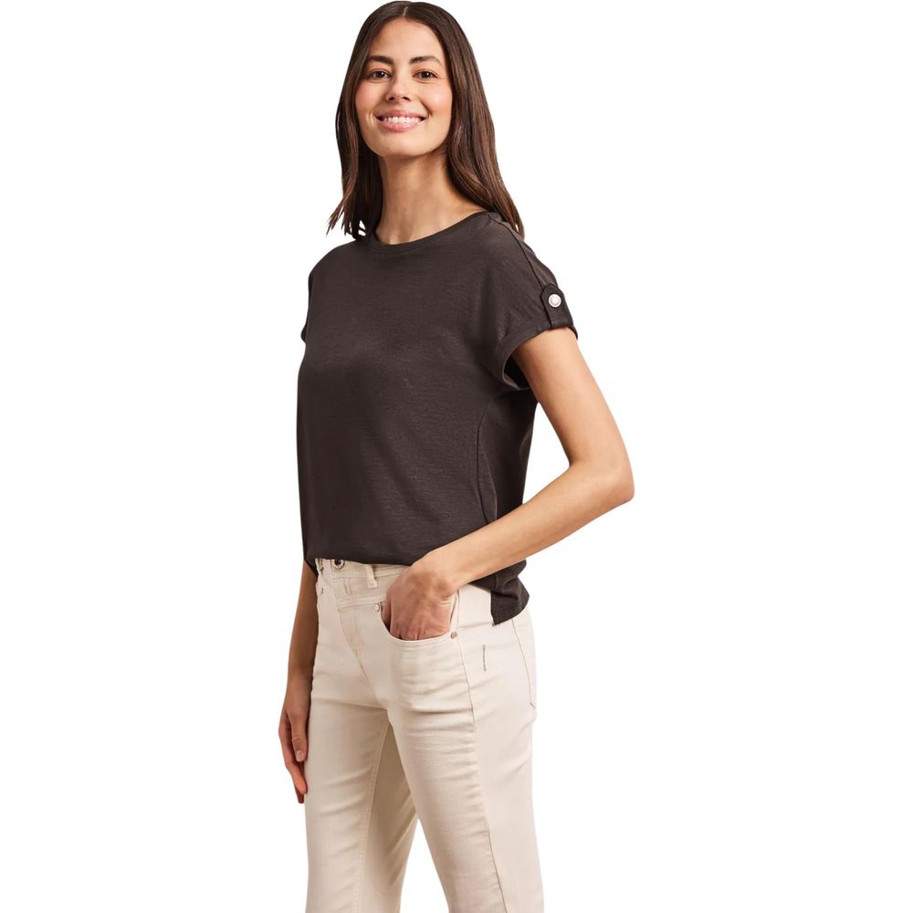 Street One Braunes Baumwoll-T-Shirt