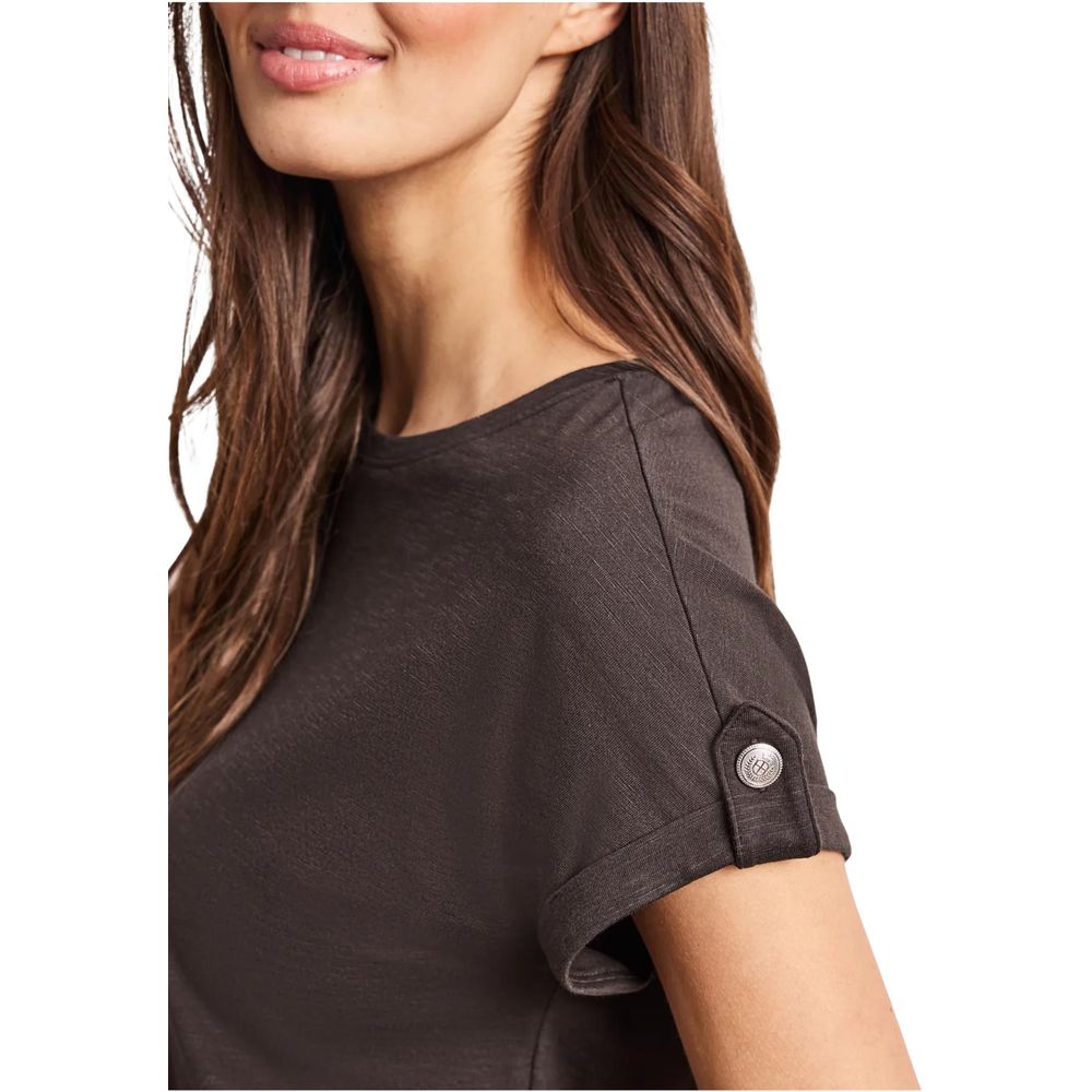 Street One Braunes Baumwoll-T-Shirt