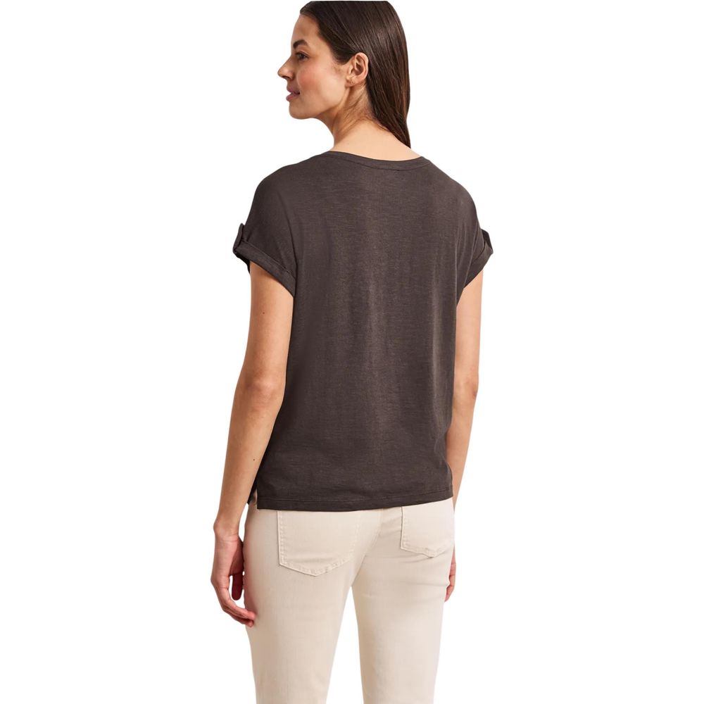 Street One Braunes Baumwoll-T-Shirt
