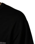 Dolce & Gabbana Schwarzes Oversize-T-Shirt mit Camouflage-Tasche