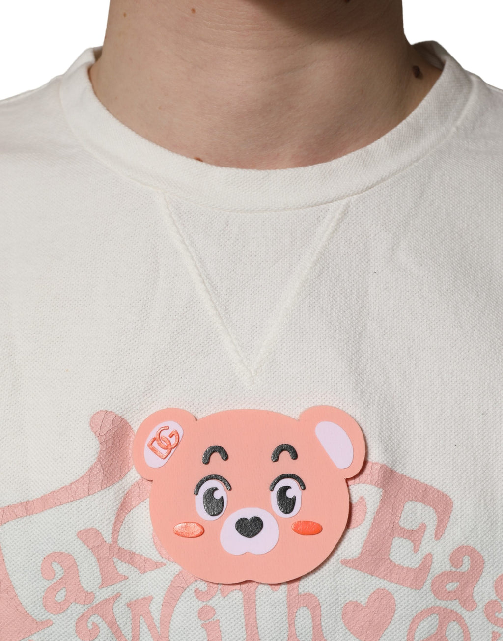 Dolce & Gabbana Grünes Tie-Dye Grafikprint Baumwoll-Rundhals-T-Shirt