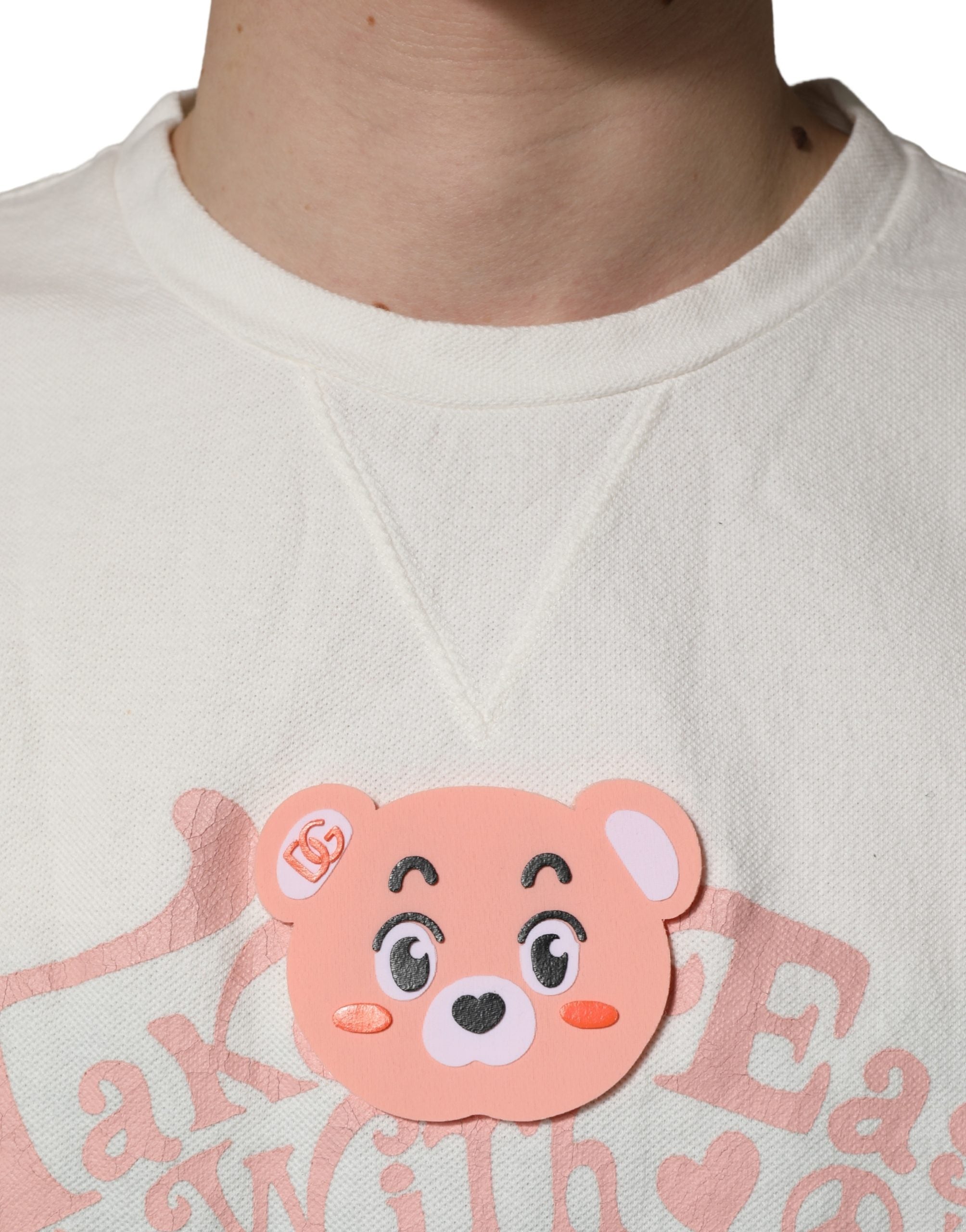 Dolce & Gabbana Grünes Tie-Dye Grafikprint Baumwoll-Rundhals-T-Shirt