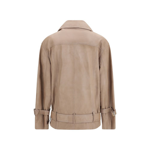 PINKO Beige Lammlederjacke