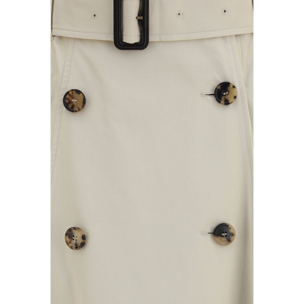 Burberry Beiger Baumwoll-Midirock