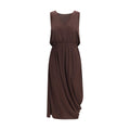 Lemaire Braunes Viskose-Freizeitkleid