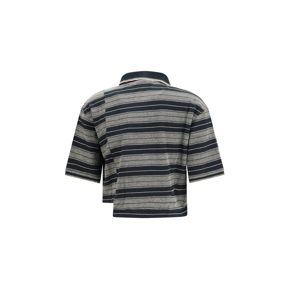 Marant Etoile Schwarzes Baumwoll-Poloshirt