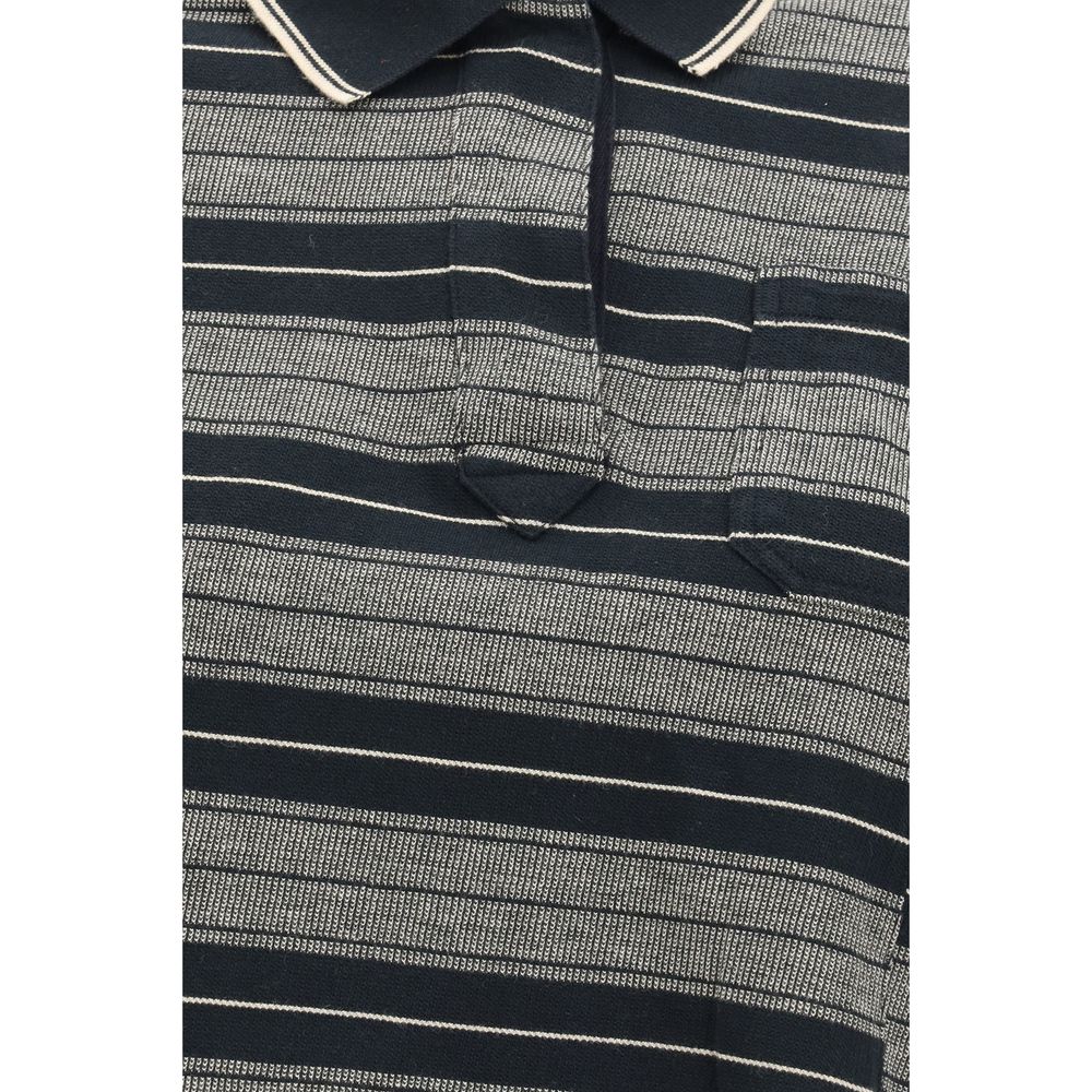 Marant Etoile Schwarzes Baumwoll-Poloshirt