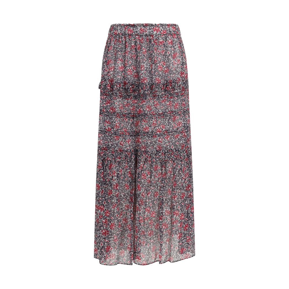 Marant Etoile Lila Baumwollrock Lang