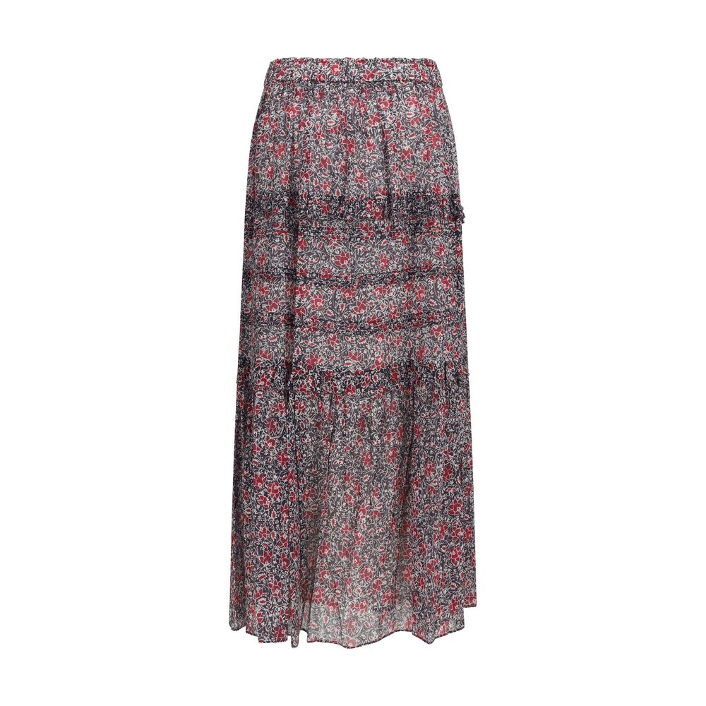 Marant Etoile Lila Baumwollrock Lang