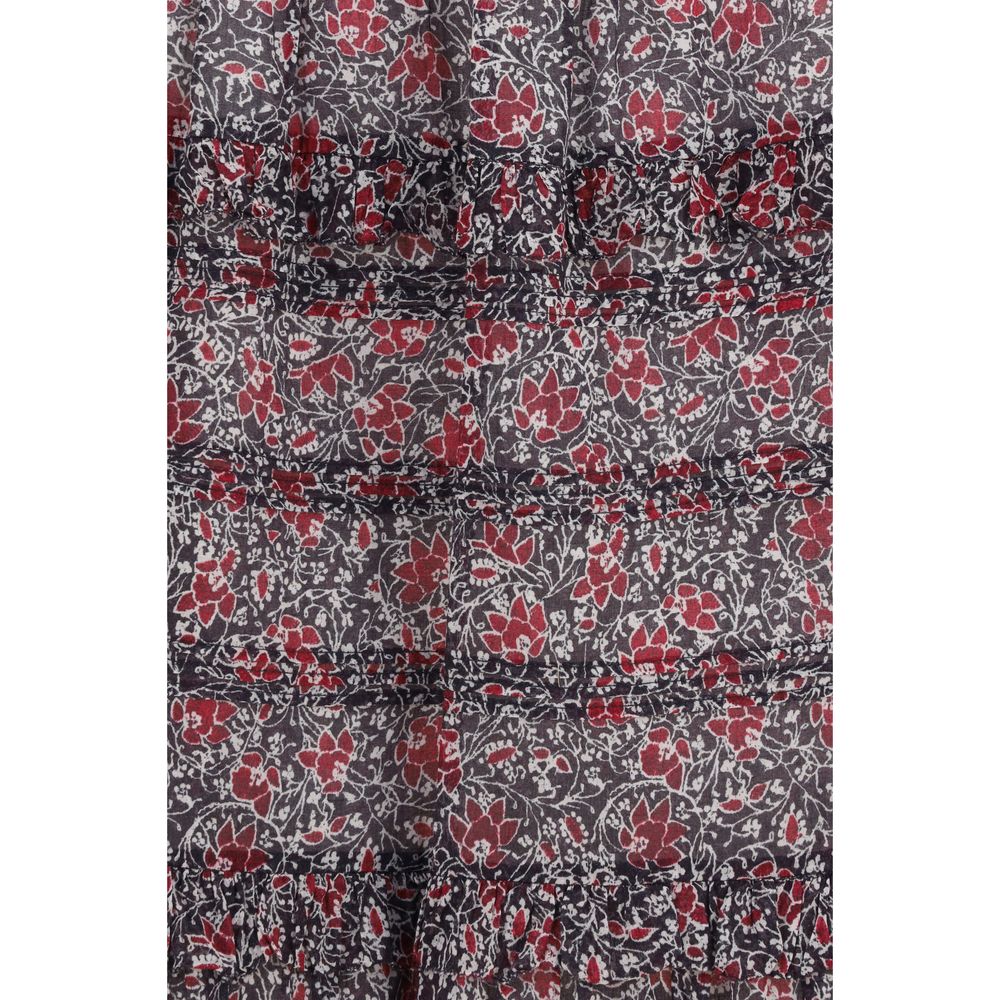 Marant Etoile Lila Baumwollrock Lang