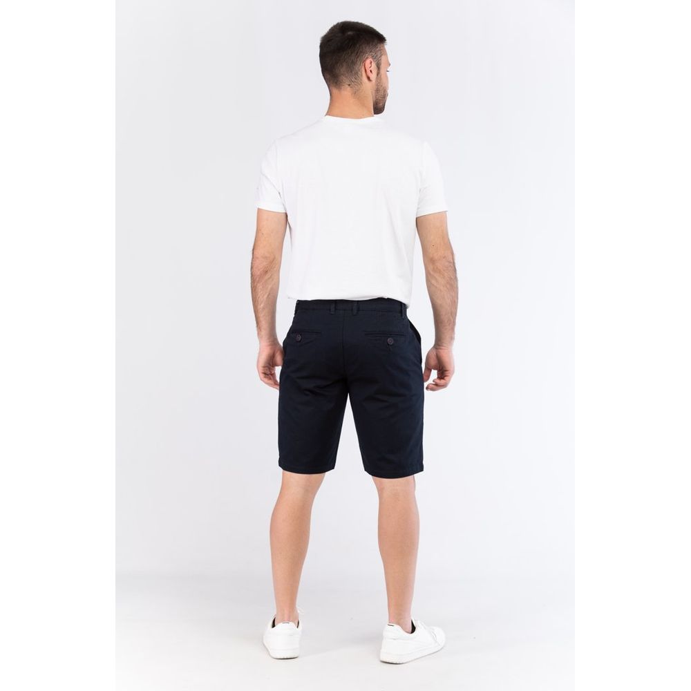 Champion Blaue Bermuda-Shorts aus Leder
