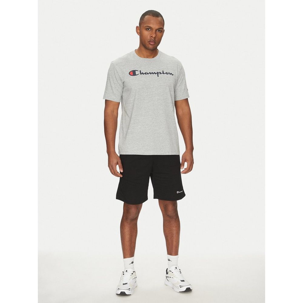 Champion Blaues Baumwoll-T-Shirt