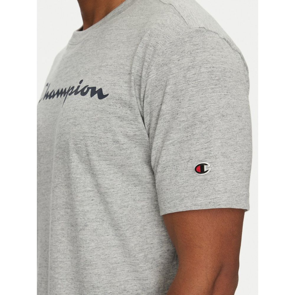Champion Blaues Baumwoll-T-Shirt