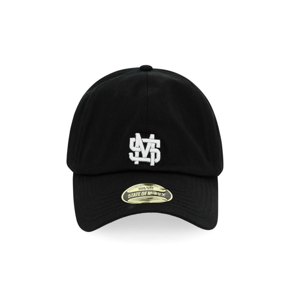 5TATE OF MIND Schwarze Baumwollkappe (Baseball Cap)
