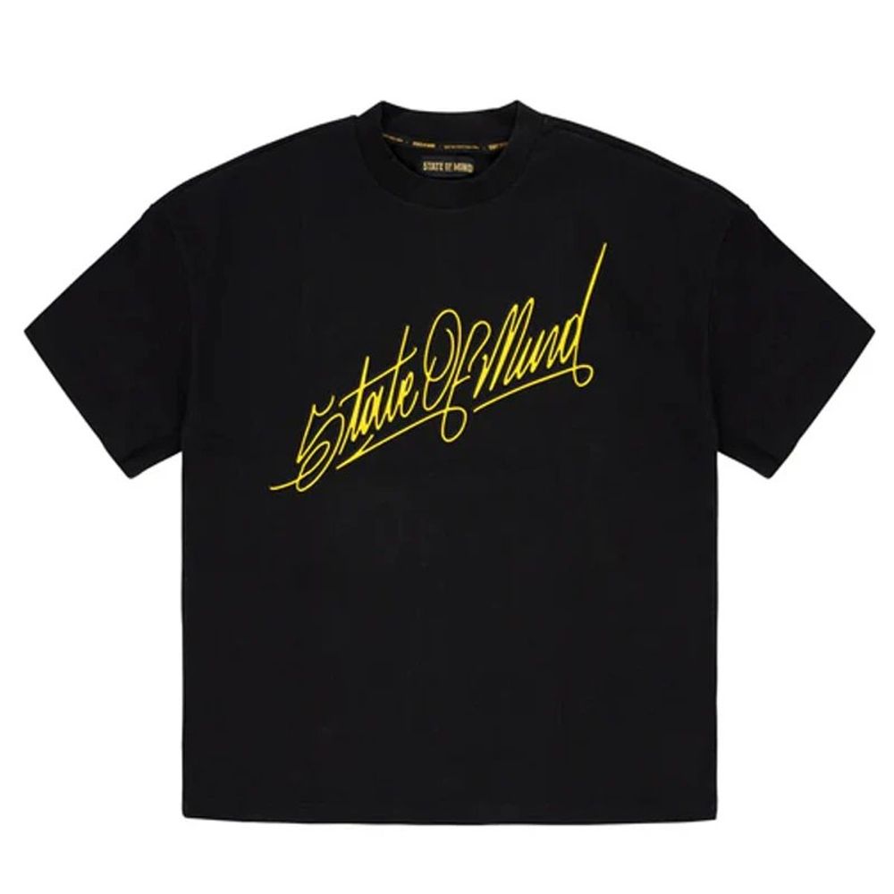 5TATE OF MIND Schwarzes Baumwoll-T-Shirt