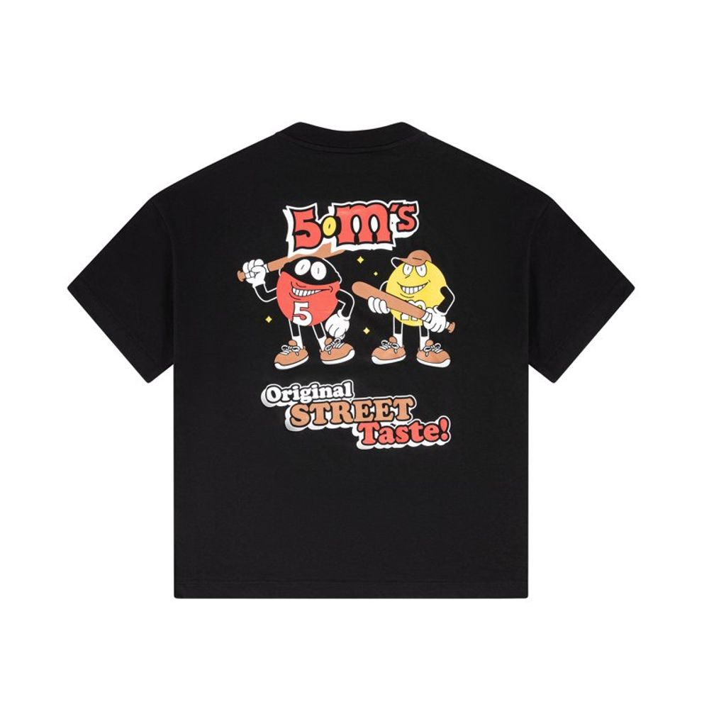 5TATE OF MIND Schwarzes Baumwoll-T-Shirt