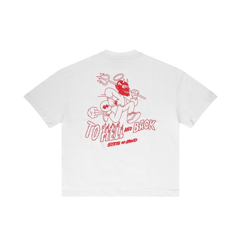 5TATE OF MIND Weißes Baumwoll-T-Shirt
