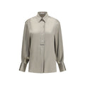 Brunello Cucinelli Zweifarbige Seidenbluse