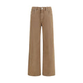 Brunello Cucinelli Braune Baumwolljeans mit geradem Bein