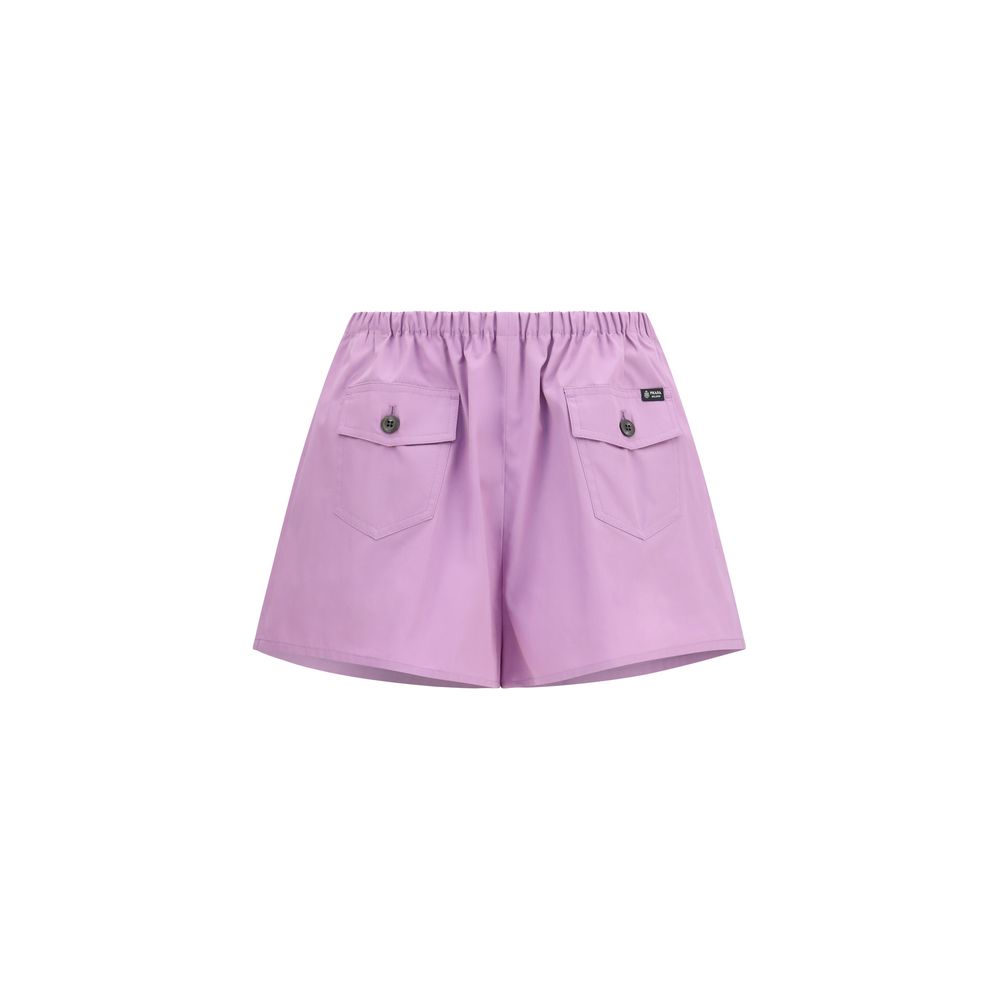 Prada Lila Baumwoll-Bermudashorts