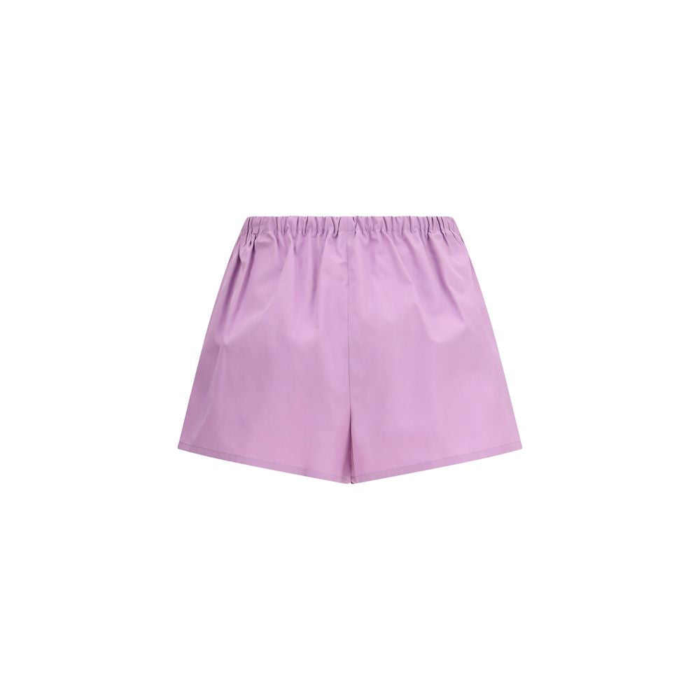 Prada Lila Baumwoll-Bermudashorts