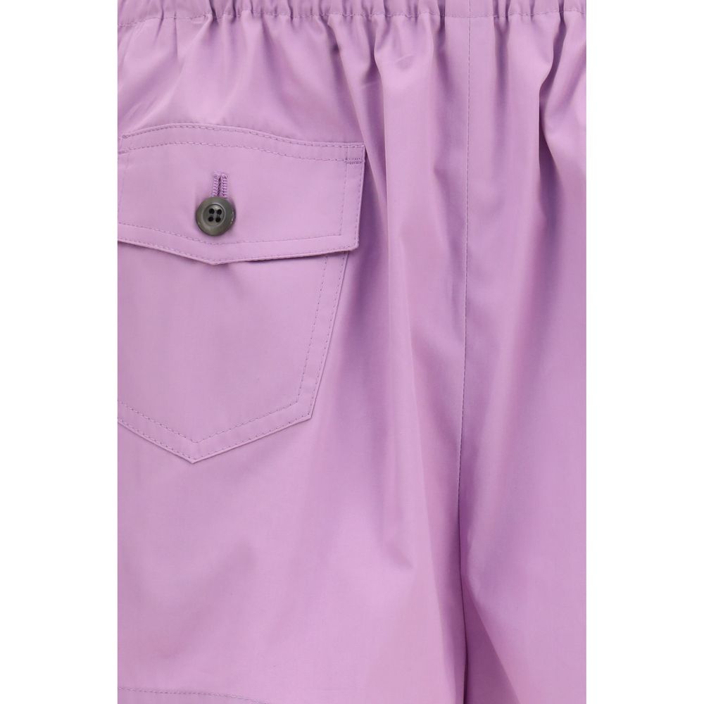 Prada Lila Baumwoll-Bermudashorts