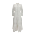 Marant Etoile Weißes Baumwoll-Freizeitkleid