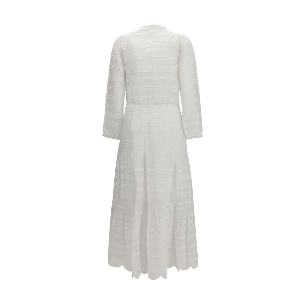 Marant Etoile Weißes Baumwoll-Freizeitkleid