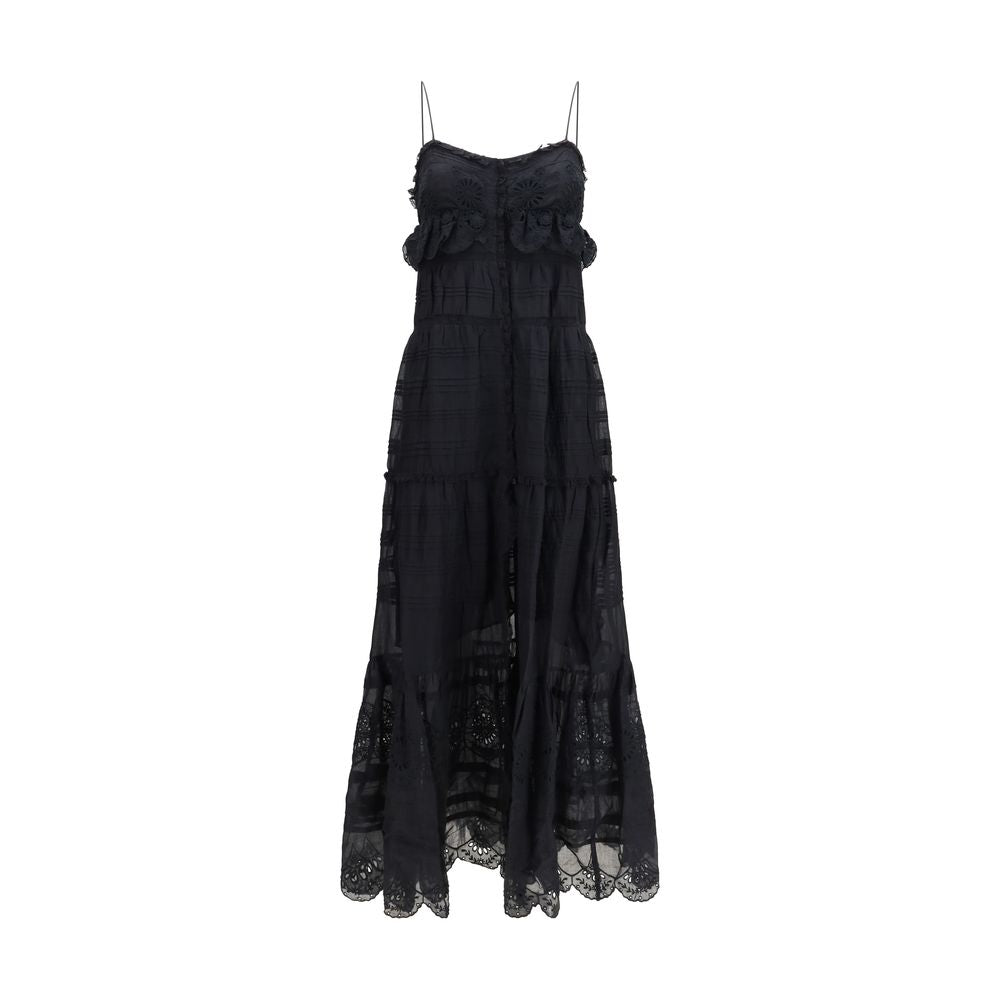 Marant Etoile Schwarzes Baumwoll-Freizeitkleid