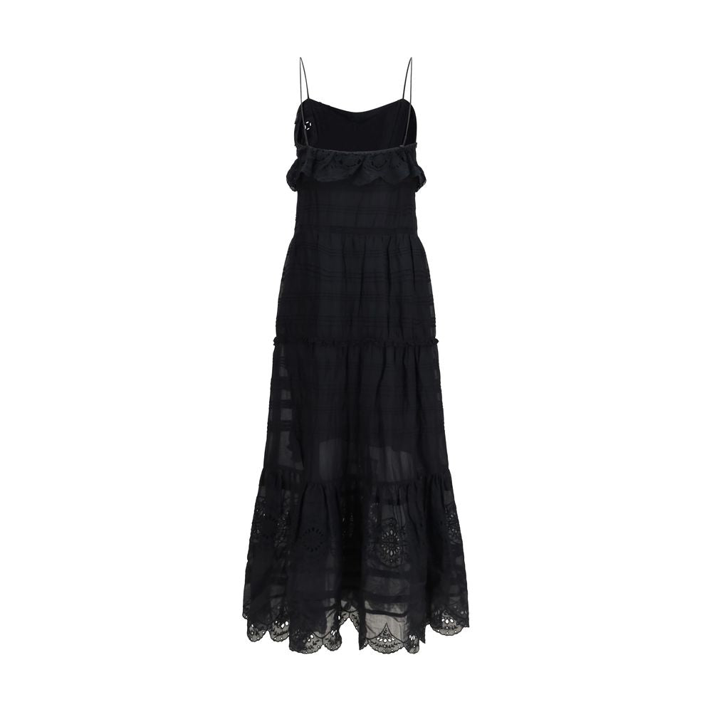 Marant Etoile Schwarzes Baumwoll-Freizeitkleid