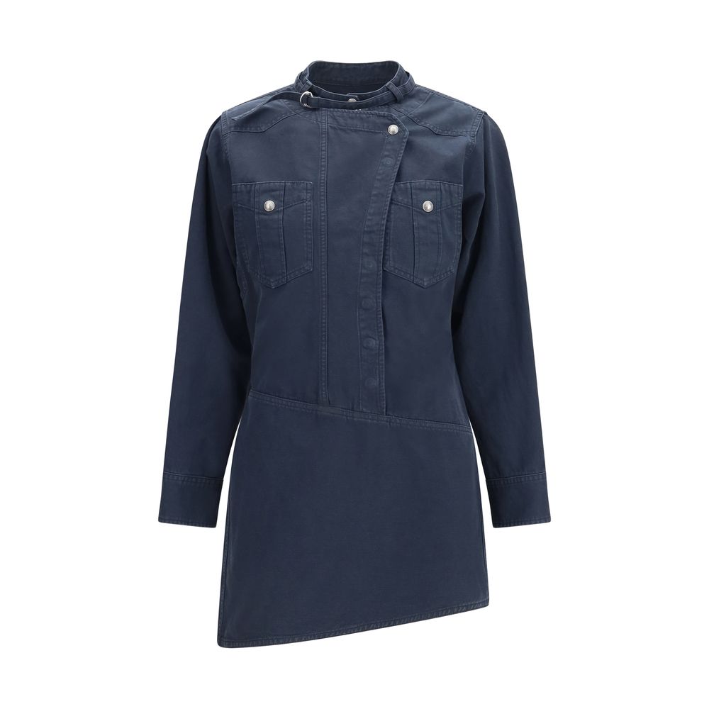 Marant Etoile Blaues Baumwoll-Freizeitkleid