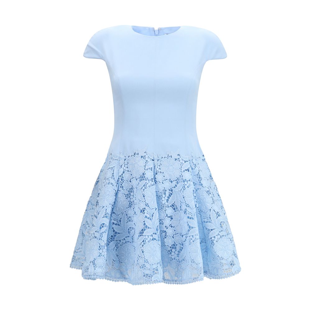 Self-Portrait Blaues Freizeitkleid aus Polyester