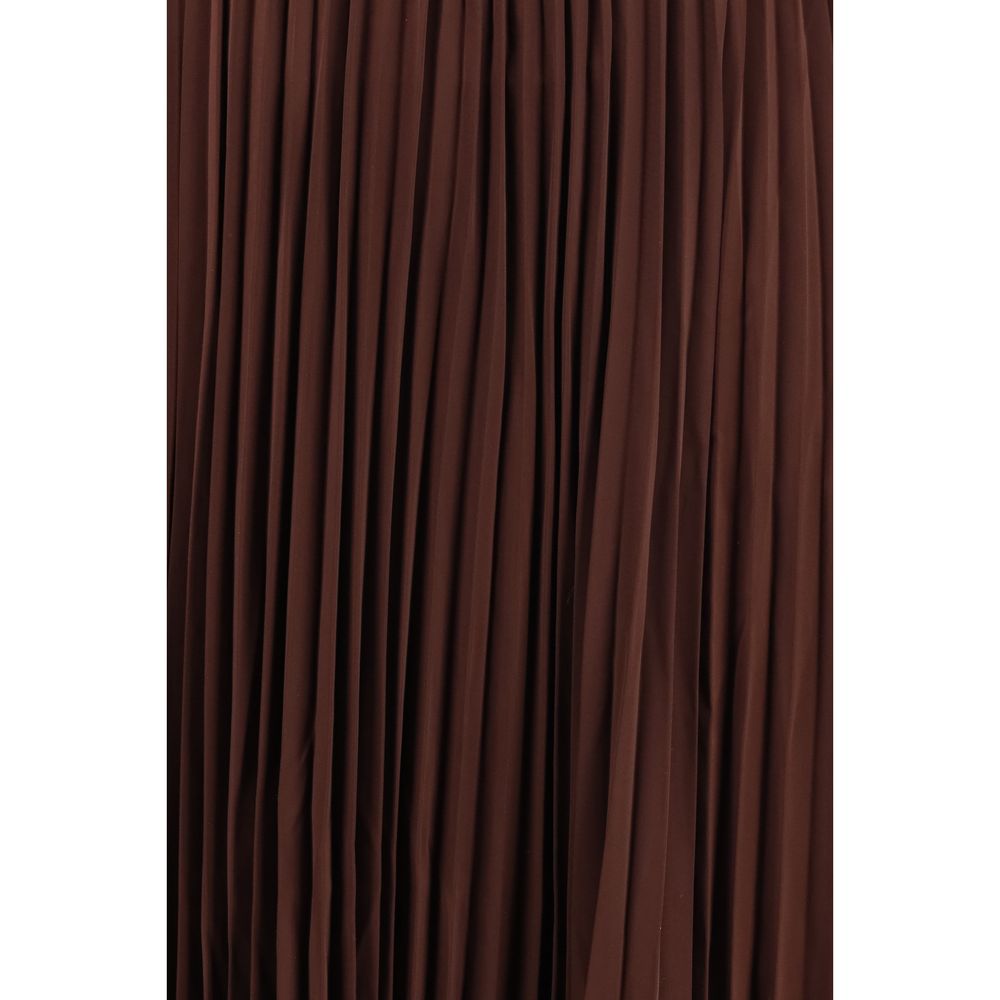 Self-Portrait Braunes Polyester Freizeitkleid