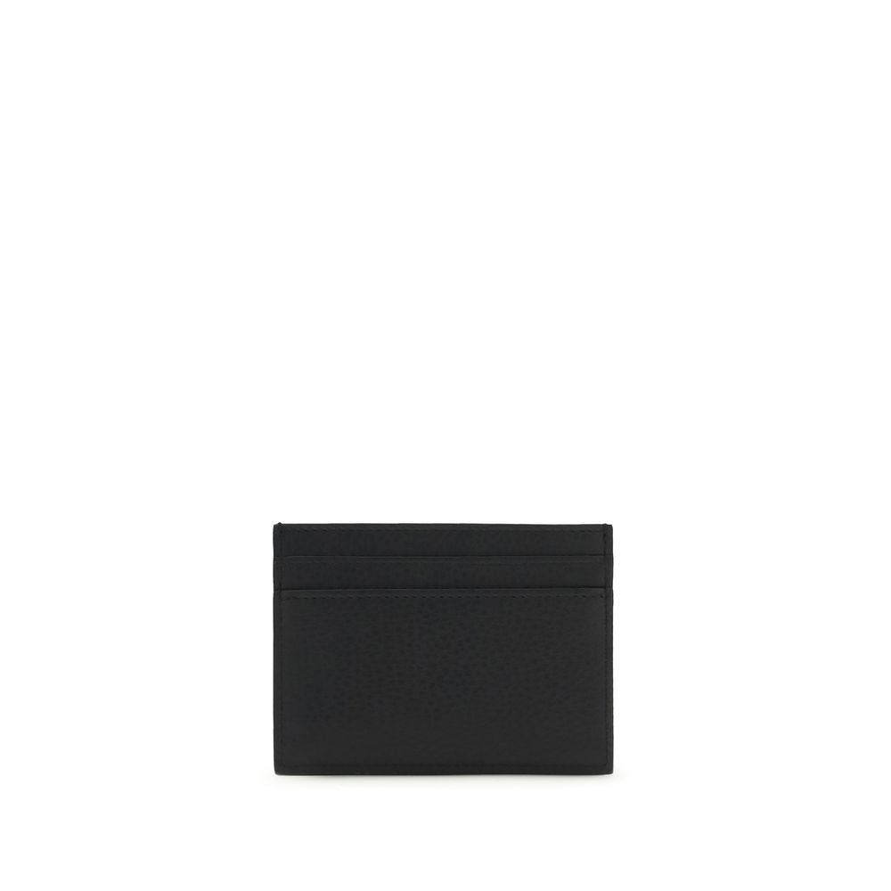 Saint Laurent Schwarzes Kalbsleder Bos Taurus Portemonnaie