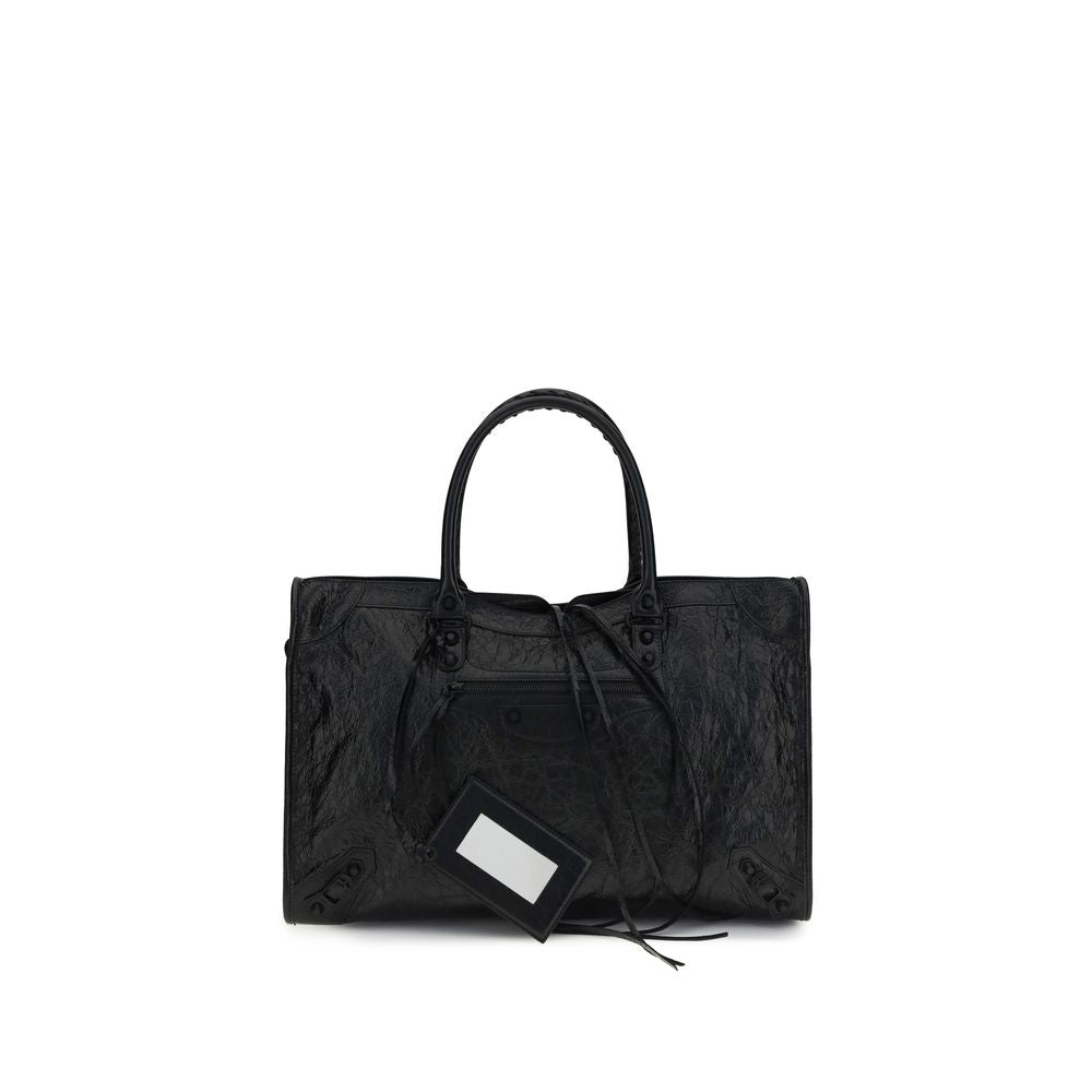 Balenciaga Schwarze Lammleder Schultertasche Ovis Aries Aries