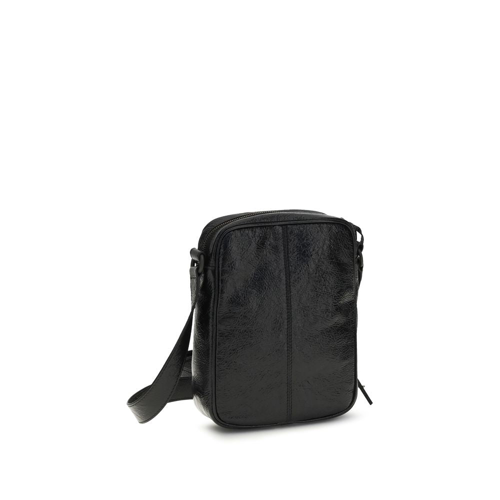 Balenciaga Schwarze Lammleder Schultertasche Ovis Aries Aries