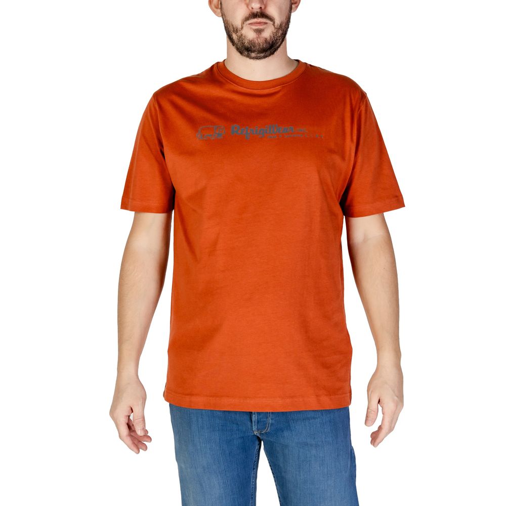 Refrigiwear Rotes Baumwoll-Sportswear-T-Shirt